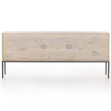 Trey Media Console Table, Dove Poplar-Furniture - Storage-High Fashion Home