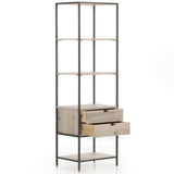 Trey Bookshelf, Dove Poplar-Furniture - Storage-High Fashion Home