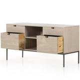 Trey Modular Filing Credenza, Dove Poplar-Furniture - Storage-High Fashion Home