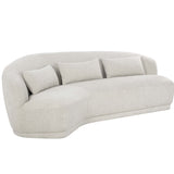 Soraya Sofa, Dove Cream-Furniture - Sofas-High Fashion Home