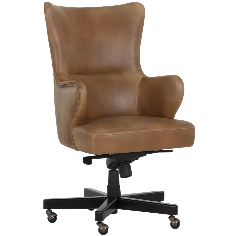 Hubert Office Chair, Tobacco Tan-Furniture - Office-High Fashion Home