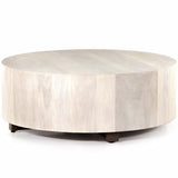 Hudson Round Coffee Table, Ashen Walnut-Furniture - Accent Tables-High Fashion Home