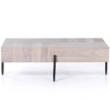 Indra Rectangular Coffee Table, Ashen Walnut-Furniture - Accent Tables-High Fashion Home