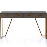 Shagreen Desk, Grey Shagreen-Furniture - Office-High Fashion Home