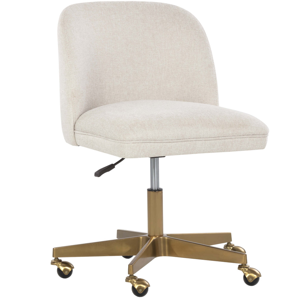 Kenna Office Chair, Belfast Oatmeal-Furniture - Office-High Fashion Home