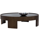 Brunetto Coffee Table Large, Dark Brown-Furniture - Accent Tables-High Fashion Home