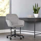 Jayna Office Chair, Polo Club Stone-Furniture - Office-High Fashion Home