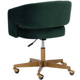 Claren Office Chair, Deep Green Sky-Furniture - Office-High Fashion Home