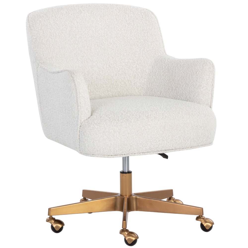 Karina Office Chair, Copenhagen White-Furniture - Office-High Fashion Home