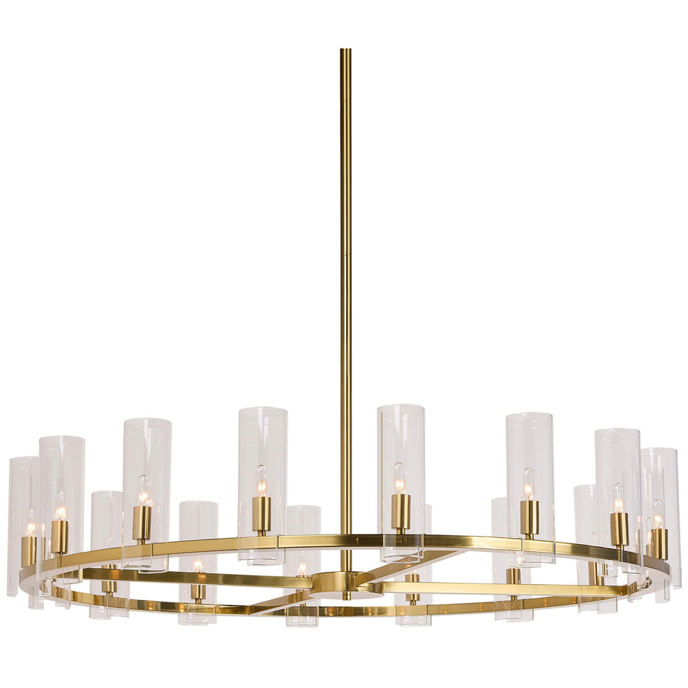 Clarabelle Large Chandelier, Brass