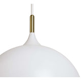 Lohn Pendant, Matte White