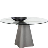 Moda Dining Table, 55" Grey-Furniture - Dining-High Fashion Home