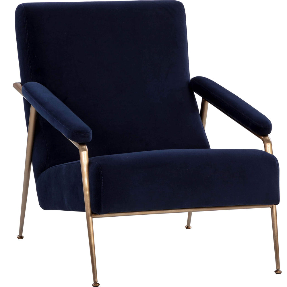 Tutti Lounge Chair, Abbinton Navy-Furniture - Chairs-High Fashion Home