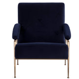 Tutti Lounge Chair, Abbinton Navy-Furniture - Chairs-High Fashion Home