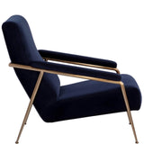 Tutti Lounge Chair, Abbinton Navy-Furniture - Chairs-High Fashion Home