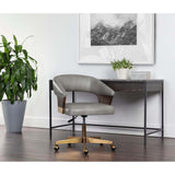 Leonce Office Chair, Bravo Metal-Furniture - Office-High Fashion Home