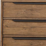 Wyeth 3 Drawer Dresser, Rustic Sadalwood-High Fashion Home