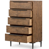 Wyeth 5 Drawer Dresser, Rustic Sandalwood-High Fashion Home