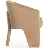 Fae Leather Dining Chair, Palermo Nude-Furniture - Dining-High Fashion Home