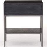 Trey Nightstand, Black Wash Poplar-Furniture - Bedroom-High Fashion Home