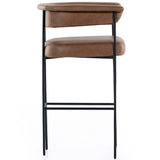 Carrie Leather Bar Stool, Chaps saddle-Furniture - Dining-High Fashion Home