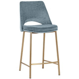 Radella Counter Stool, Bergen French Blue-Furniture - Dining-High Fashion Home