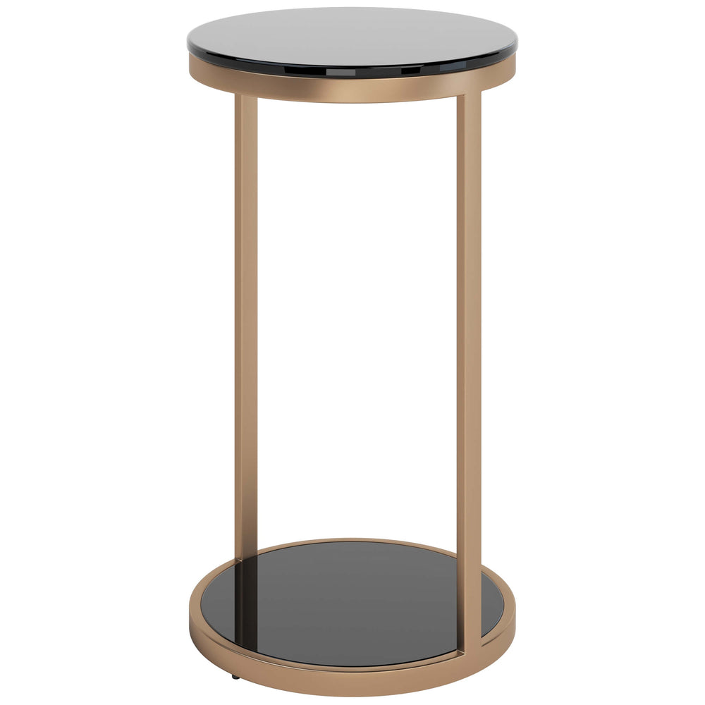 Benjamin End Table, Antique Brass-Furniture - Accent Tables-High Fashion Home