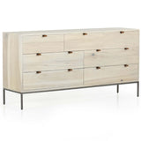 Trey 7 Drawers Dresser, Dove Poplar-Furniture - Bedroom-High Fashion Home