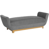 Benicio Bench, Antonio Charcoal-Furniture - Chairs-High Fashion Home