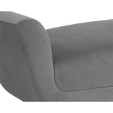 Benicio Bench, Antonio Charcoal-Furniture - Chairs-High Fashion Home