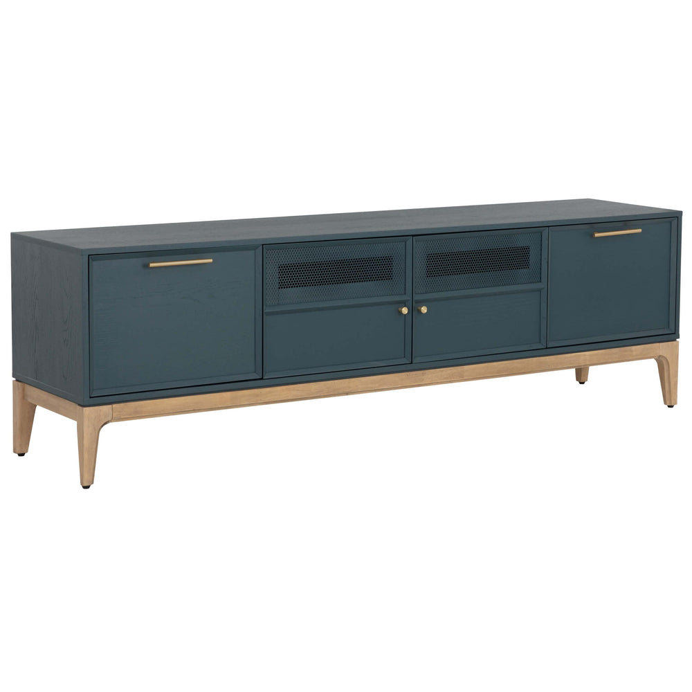 Rivero Media Console, Teal-Furniture - Storage-High Fashion Home