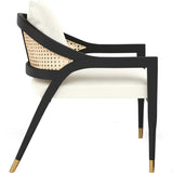 Kirsten Chair, Linoso Ivory-Furniture - Chairs-High Fashion Home