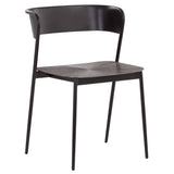 Keanu Dining Chair, Gunmetal, Set of 2-Furniture - Dining-High Fashion Home