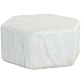 Spezza Marble Look Coffee Table, Cream-Furniture - Accent Tables-High Fashion Home