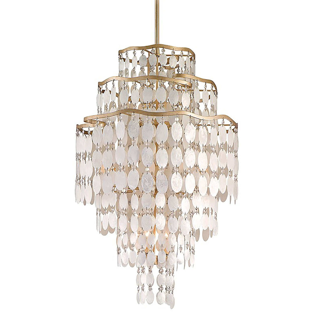 Dolce 12 Light Pendant, Champagne Leaf - Lighting - High Fashion Home