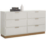 Jenkins Dresser, High Gloss Cream-Furniture - Storage-High Fashion Home