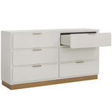 Jenkins Dresser, High Gloss Cream-Furniture - Storage-High Fashion Home