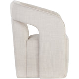 Kendrick Wheeled Dining Chair, Moto Stucco-Furniture - Dining-High Fashion Home