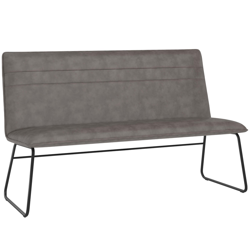 Huxley Banquette, Dawn Grey-Furniture - Benches-High Fashion Home