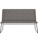 Huxley Banquette, Dawn Grey-Furniture - Benches-High Fashion Home