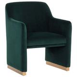 Jaime Dining Chair, Dark Emerald, Set of 2