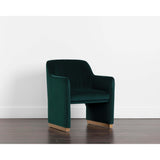 Jaime Dining Chair, Dark Emerald, Set of 2