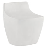 Ledger Stool, White-Furniture - Chairs-High Fashion Home