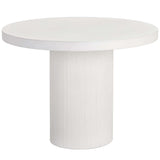 Nicolette 40" Round Dining Table, White-Furniture - Dining-High Fashion Home