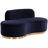 Cassey Bench, Meg Indigo-Furniture - Benches-High Fashion Home