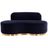 Cassey Bench, Meg Indigo-Furniture - Benches-High Fashion Home