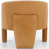 Fae Leather Chair, Palermo Butterscotch-Furniture - Chairs-High Fashion Home