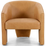 Fae Leather Chair, Palermo Butterscotch-Furniture - Chairs-High Fashion Home