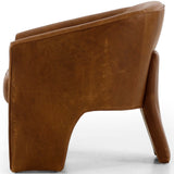 Fae Leather Chair, Heirloom Sienna-Furniture - Chairs-High Fashion Home