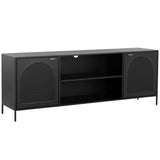 Aziza Media Console-Furniture - Storage-High Fashion Home